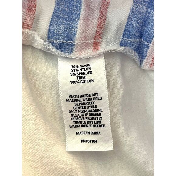 Ladies Size 12 Skort Pastel Stripe Ric Rac Preppy Beach Party Classic Summer - Picture 4 of 5